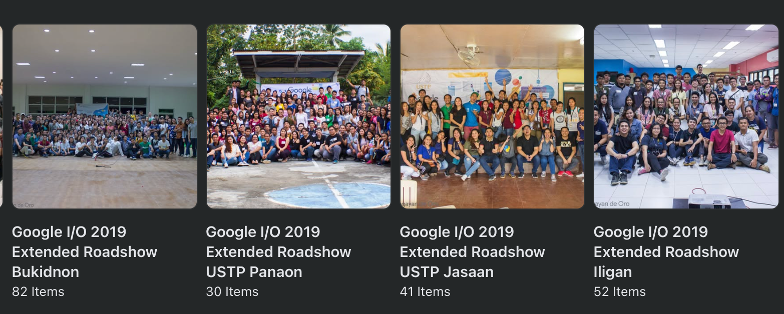 A series of Google I/O extended roadshow moments